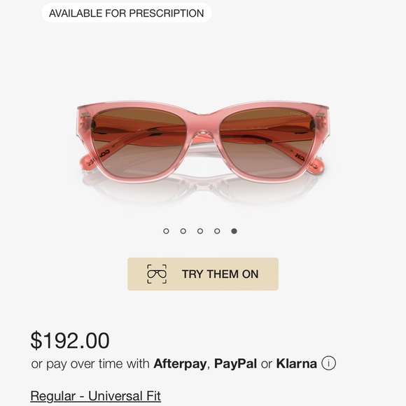 Coach sunglasses Pink